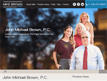 Tablet Screenshot of mikebrownlaw.net